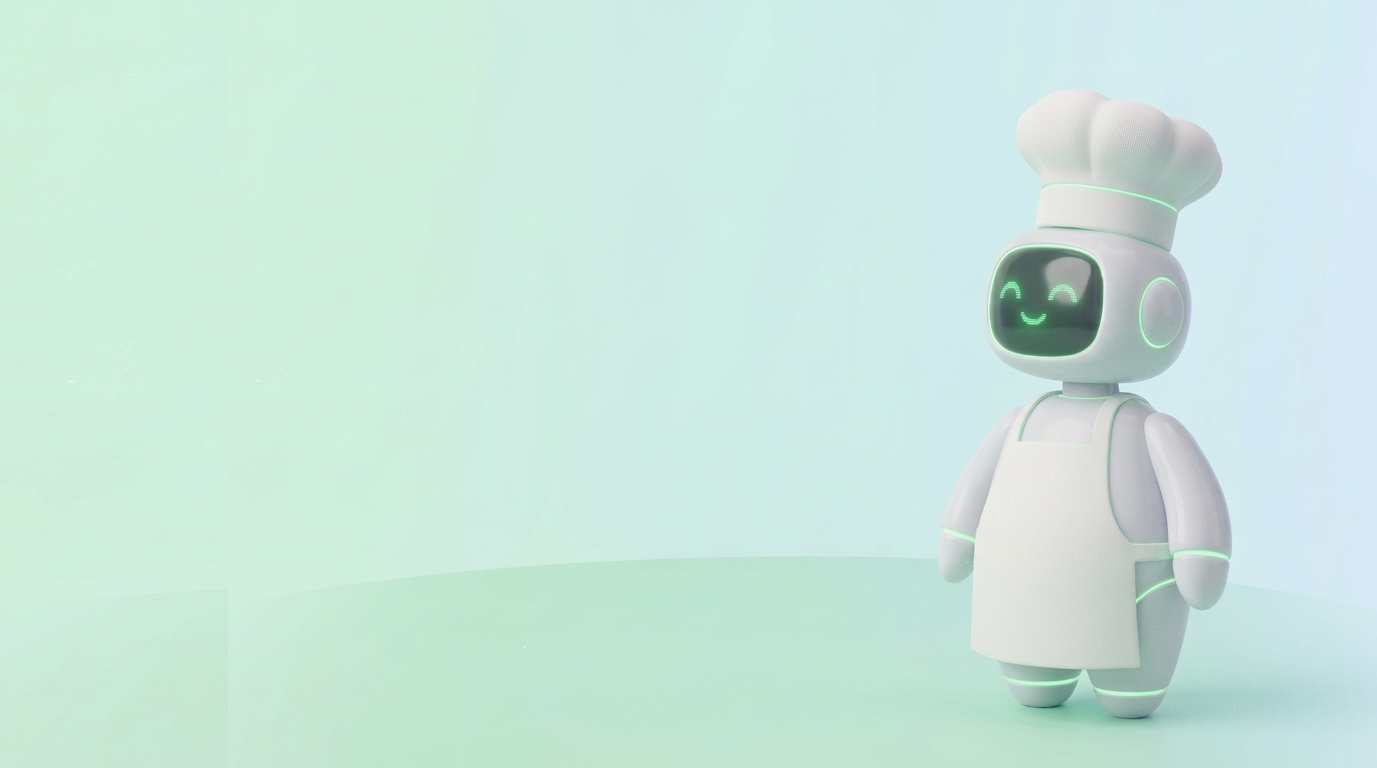 Yummy Tummy AI chef robot mascot